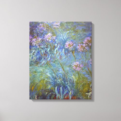 Claude Monet Agapanthus Canvas Print