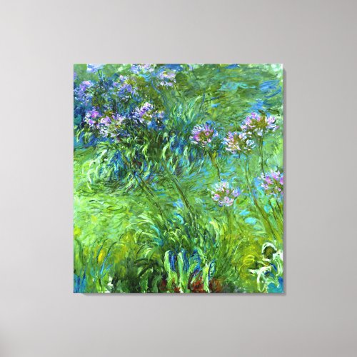 Claude Monet Agapanthus Canvas Print