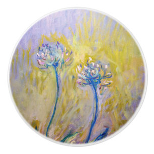 Claude Monet - Agapanthus Ceramic Knob