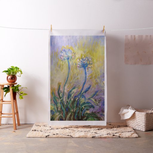 Claude Monet - Agapanthus Fabric