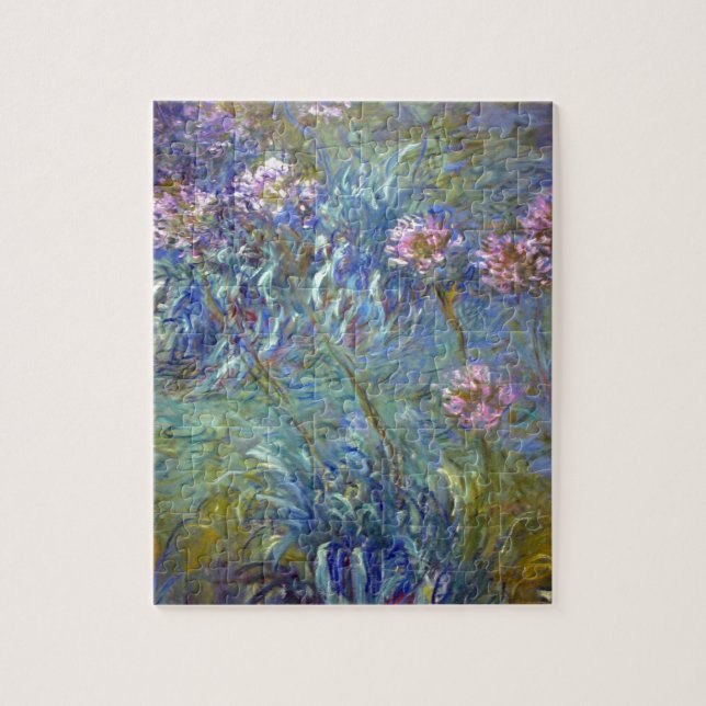 Claude Monet Agapanthus Jigsaw Puzzle (Vertical)
