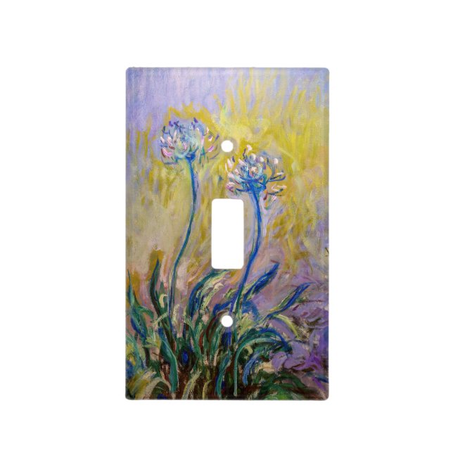 Claude Monet - Agapanthus Light Switch Cover (Front)