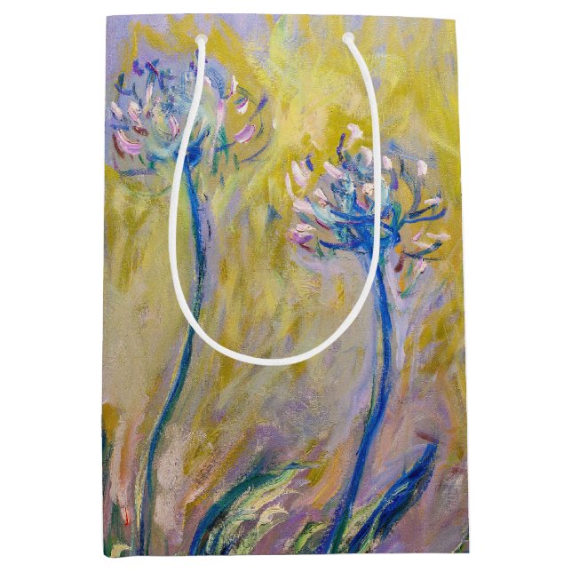 Claude Monet - Agapanthus Medium Gift Bag (Front)