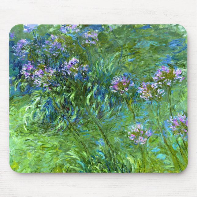 Claude Monet: Agapanthus Mouse Pad (Front)