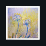Claude Monet - Agapanthus Napkins<br><div class="desc">Agapanthus,  close-up (Les Agapanthes) - Claude Monet,  1914-1917</div>