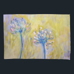 Claude Monet - Agapanthus Pillow Case<br><div class="desc">Agapanthus,  close-up (Les Agapanthes) - Claude Monet,  1914-1917</div>