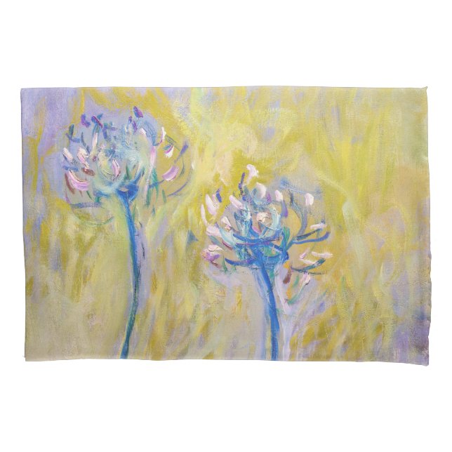 Claude Monet - Agapanthus Pillow Case (Front)