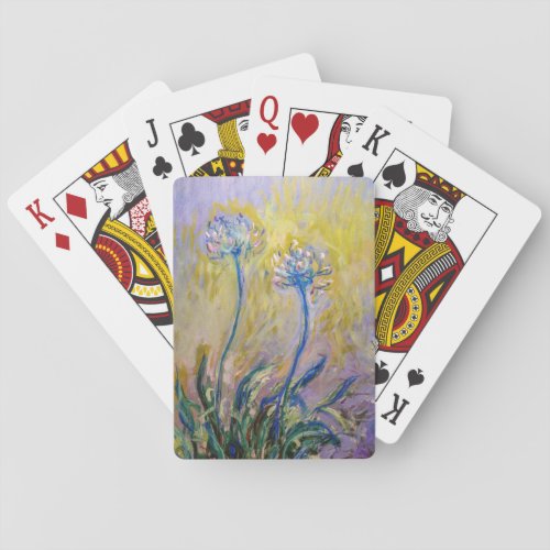 Claude Monet _ Agapanthus Poker Cards