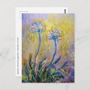 Claude Monet - Agapanthus Postcard