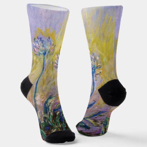 Claude Monet _ Agapanthus Socks
