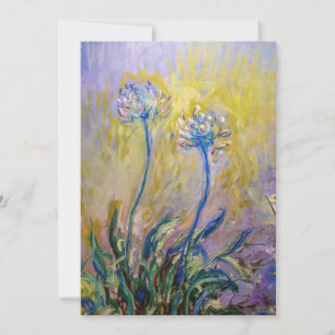 Claude Monet - Agapanthus Thank You Card