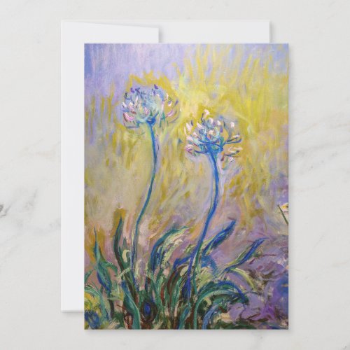 Claude Monet _ Agapanthus Thank You Card