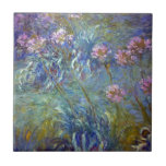 Claude Monet Agapanthus Tile at Zazzle