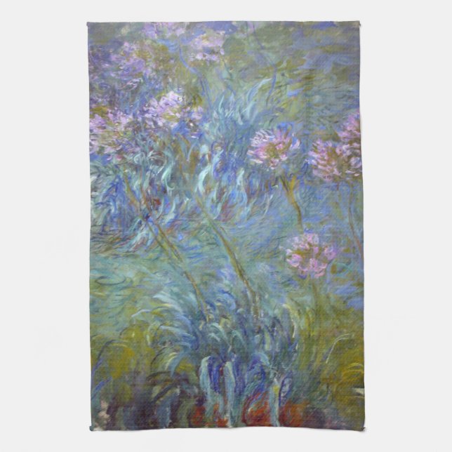 Claude Monet Agapanthus Towel (Vertical)