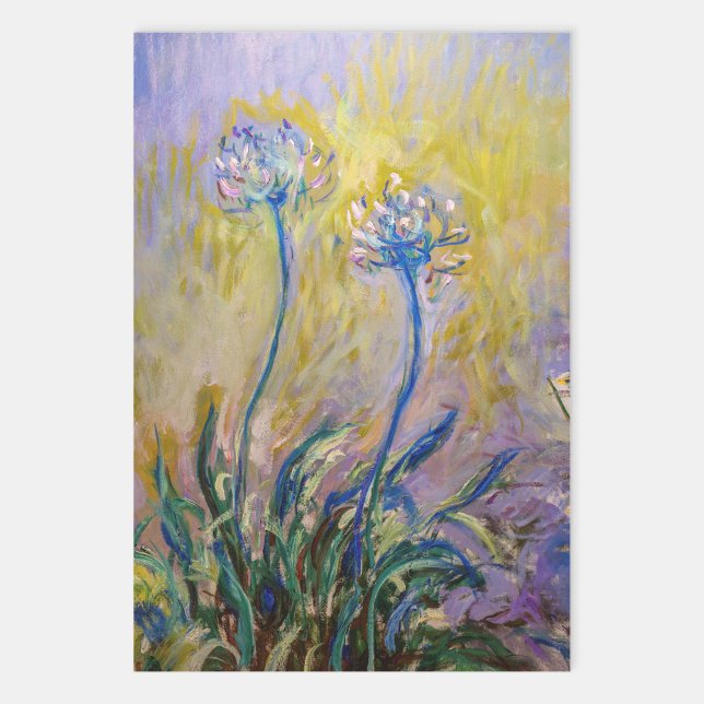 Claude Monet - Agapanthus Wrapping Paper Sheets (Creator Uploaded)
