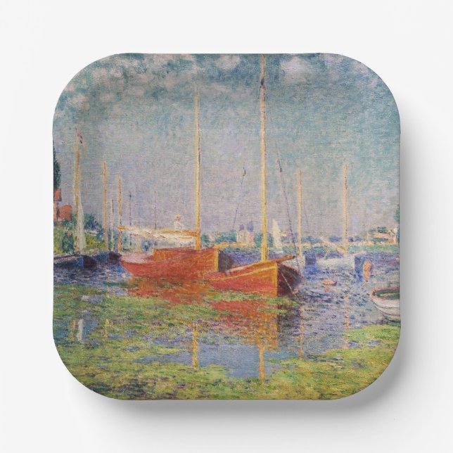 Claude Monet - Argenteuil Paper Plates (Front)