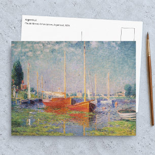 Claude Monet - Argenteuil Postcard