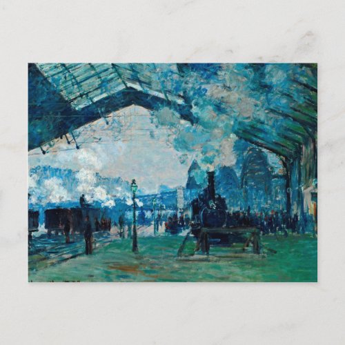 Claude Monet _ Arrival Of The Normandy Train Postcard
