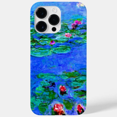 Claude Monet art Water Lilies red  Case_Mate iPhone 14 Pro Max Case