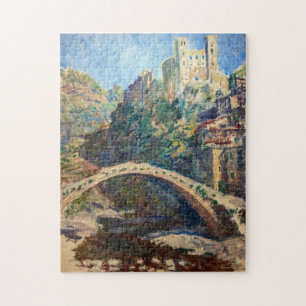 Claude Monet artwork - The Castle of Dolceacqua Jigsaw Puzzle