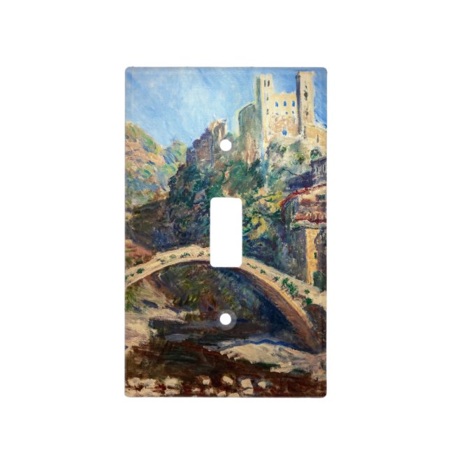 Claude Monet artwork - The Castle of Dolceacqua Light Switch Cover (Front)