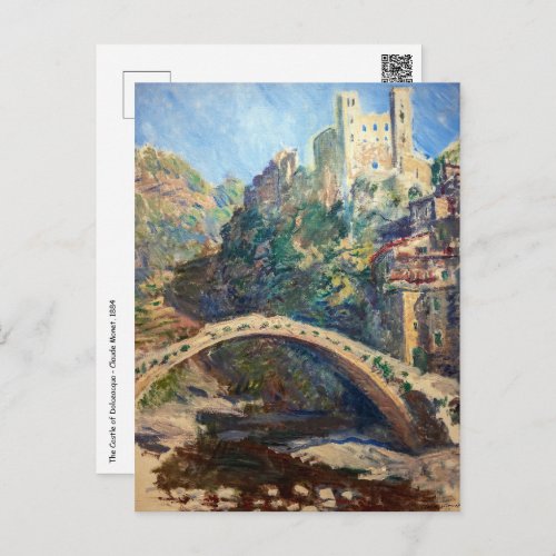Claude Monet artwork _ The Castle of Dolceacqua Postcard