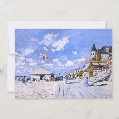 Claude Monet: At the Beach of Trouville Personalized Invitations