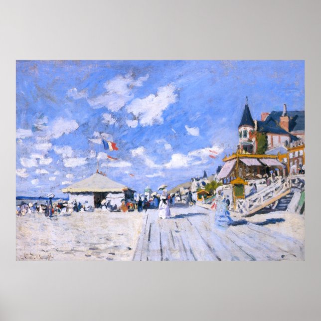 Claude Monet: At the Beach of Trouville Poster (Front)
