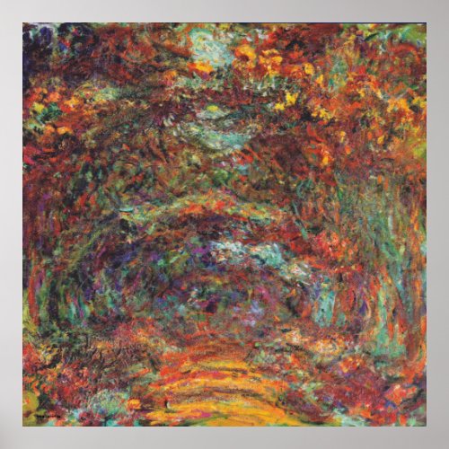 Claude Monet autumn landscape fine vintage art on  Poster
