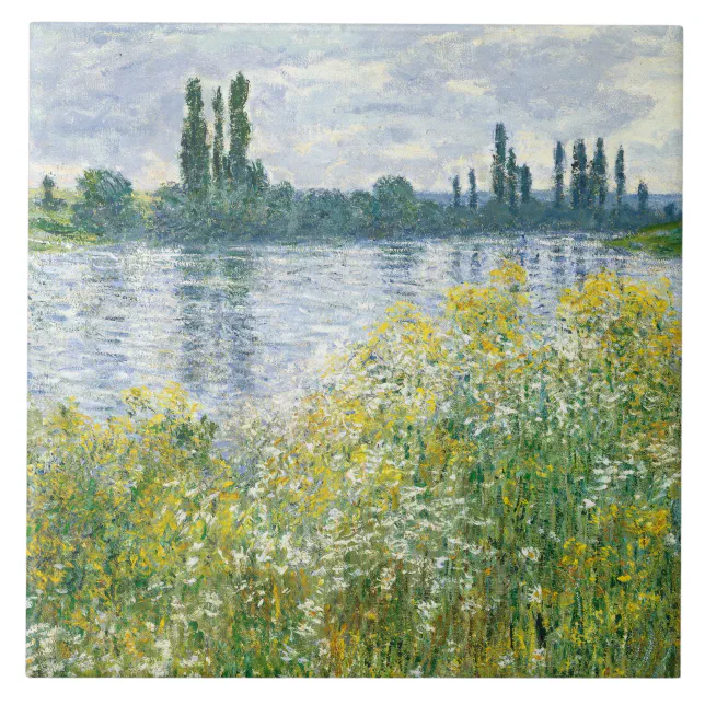 Claude Monet | Banks of the Seine, Vetheuil, 1880 Tile | Zazzle