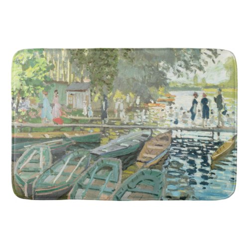 Claude Monet Bathers at La Grenouillre Bath Mat