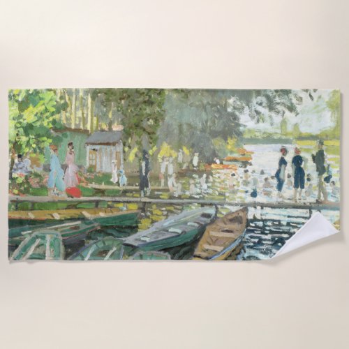 Claude Monet Bathers at La Grenouillre Beach Towel