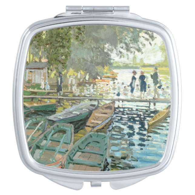 Claude Monet. Bathers at La Grenouillère Compact Mirror (Front)