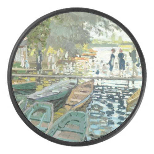 Claude Monet Bathers at La Grenouillre Hockey Puck