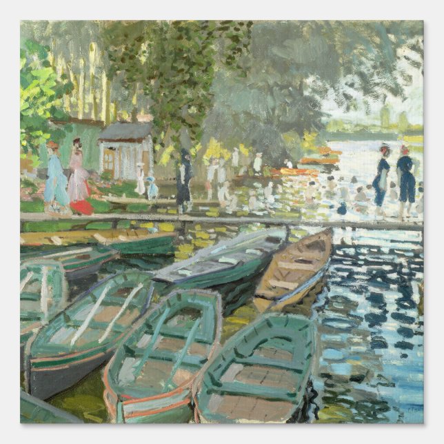 Claude Monet. Bathers at La Grenouillère Sign (Front)