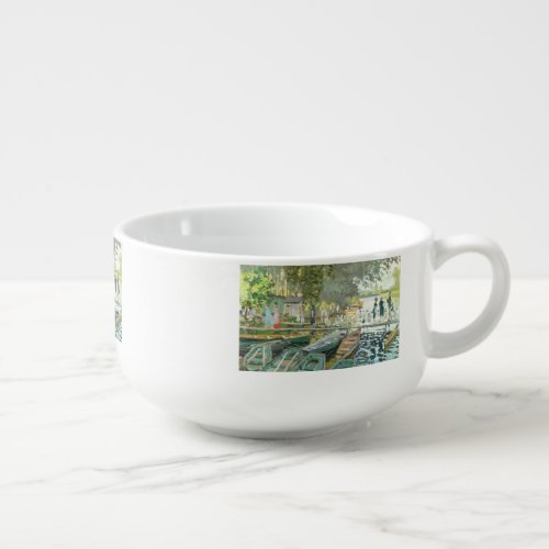 Claude Monet Bathers at La Grenouillre Soup Mug