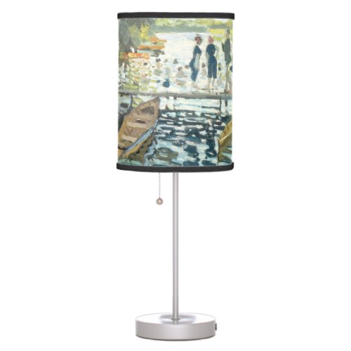 Claude Monet Bathers at La Grenouillre Table Lamp