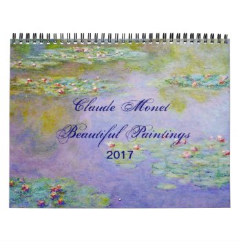 Claude Monet Beautiful Scenic Fine Art Calendar by monetart at Zazzle