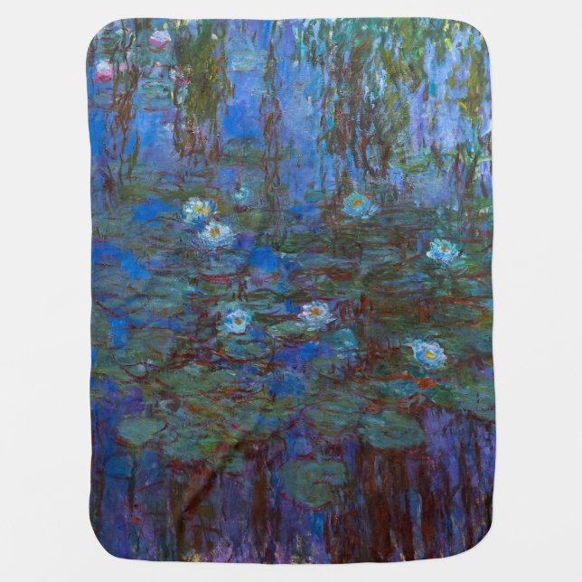 Claude Monet - Blue Water Lilies Baby Blanket (Front)