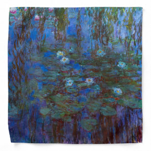 Claude Monet - Blue Water Lilies Bandana