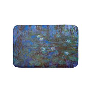 Claude Monet - Blue Water Lilies Bath Mat