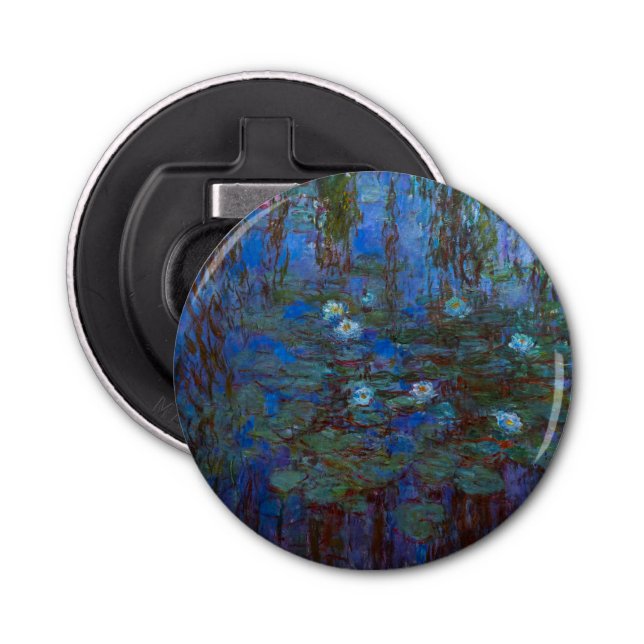 Claude Monet - Blue Water Lilies Bottle Opener (Front)