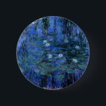 Claude Monet Blue Water Lilies Button<br><div class="desc">Artist: Claude Monet
Title: Blue Water Lilies
Date: 1919
Medium: oil on canvas
Style: Impressionism

claude monet,  monet,  blue water lilies,  water lilies,  painting,  impressionism,  impressionist,  antique,  PureVintageLove,  flowers,  floral,  painting,  romantic,  girly,  deep blues,  country, </div>