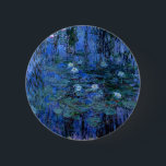 Claude Monet Blue Water Lilies Button<br><div class="desc">Artist: Claude Monet
Title: Blue Water Lilies
Date: 1919
Medium: oil on canvas
Style: Impressionism

claude monet,  monet,  blue water lilies,  water lilies,  painting,  impressionism,  impressionist,  antique,  PureVintageLove,  flowers,  floral,  painting,  romantic,  girly,  deep blues,  country, </div>
