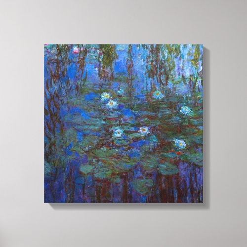Claude Monet _ Blue Water Lilies Canvas Print