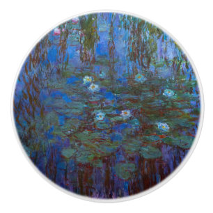 Claude Monet - Blue Water Lilies Ceramic Knob