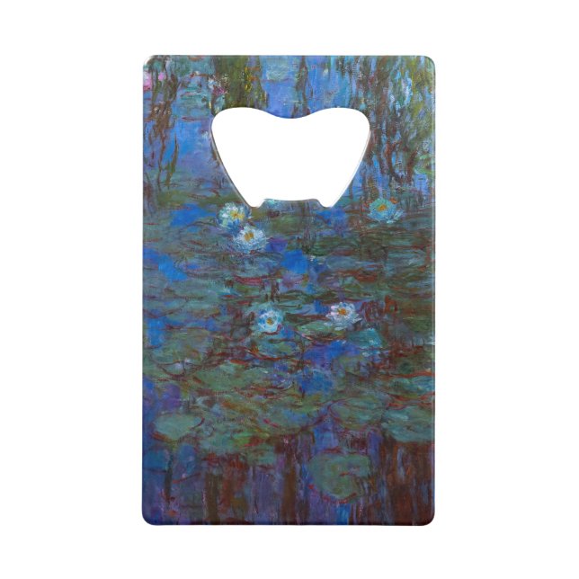 Claude Monet - Blue Water Lilies Credit Card Bottle Opener (Front)