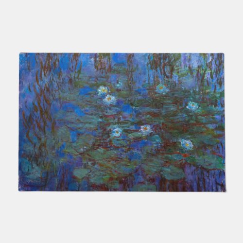 Claude Monet _ Blue Water Lilies Doormat