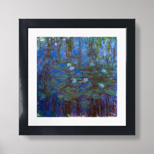 Claude Monet - Blue Water Lilies Framed Art