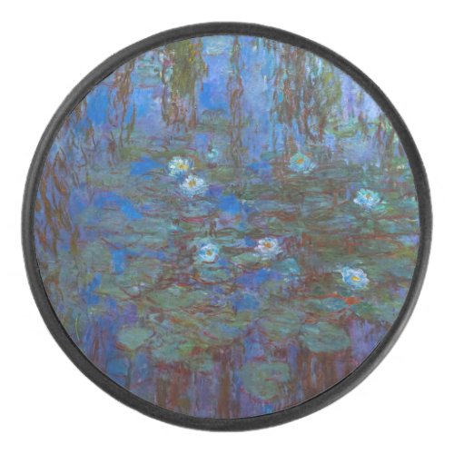 Claude Monet _ Blue Water Lilies Hockey Puck